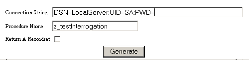Interrogating a Stored Procedure with ADO