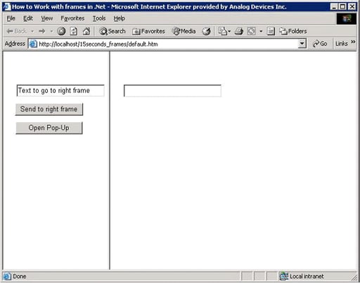 Working with Frames in .NET