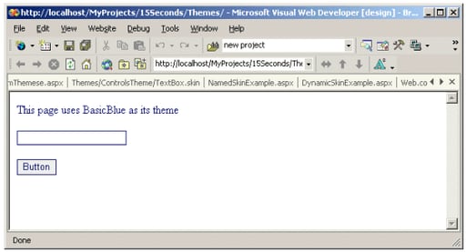 Code in Style with ASP.NET Themes