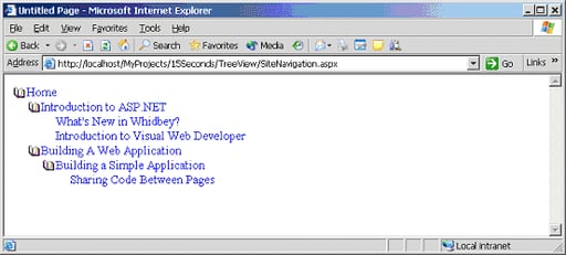 The ASP.NET 2.0 TreeView Control