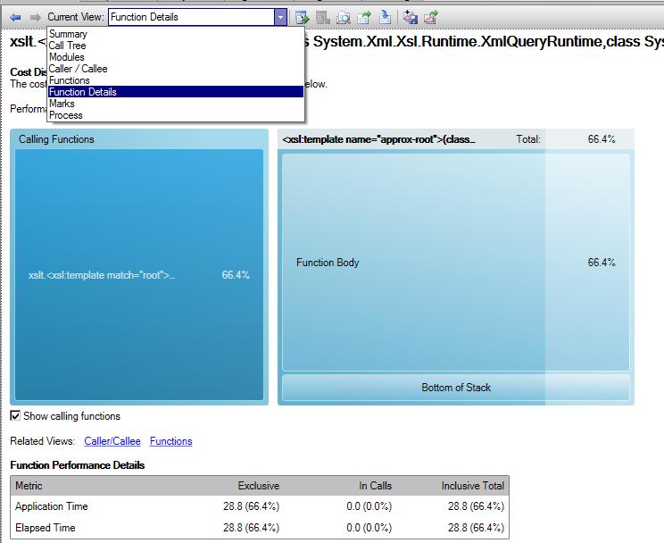 Visual Studio 2010 function details