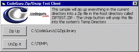 Zip and Unzip Using VB5 or VB6