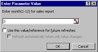 Updating Excel From the Web