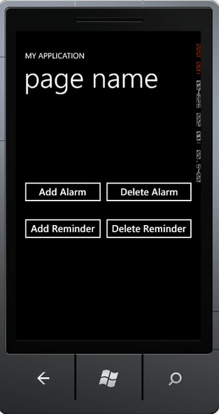 Creating Alarms and Reminders for Windows Phone