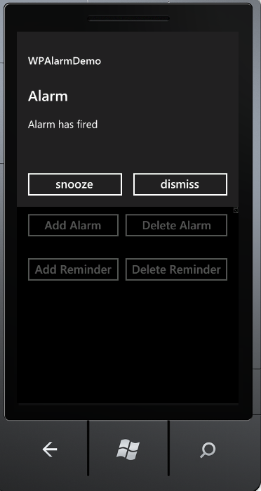 Alarm notification