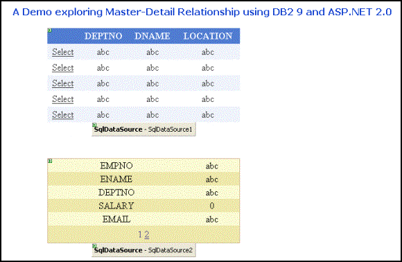 Building an ASP.NET 2.0 Master/Detail Application with DB2