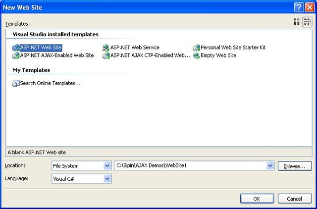 Consuming Web Service Using ASP.NET AJAX