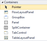 Standard Container Controls