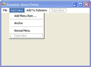 Create a Dynamic Menu Using C#