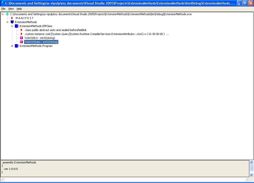 Using the New Extension Methods Feature in C# 3.0