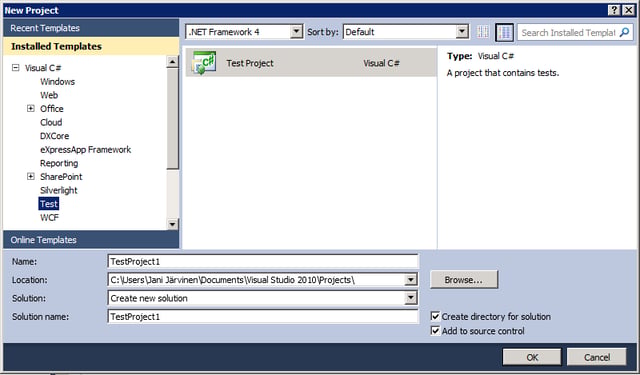 Unit and Load Testing With Team Foundation Server 2010
