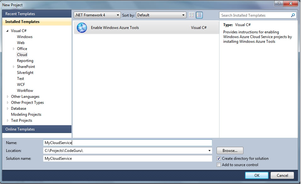 Developing Cloud Applications using Microsoft Visual Studio 2010 | CodeGuru
