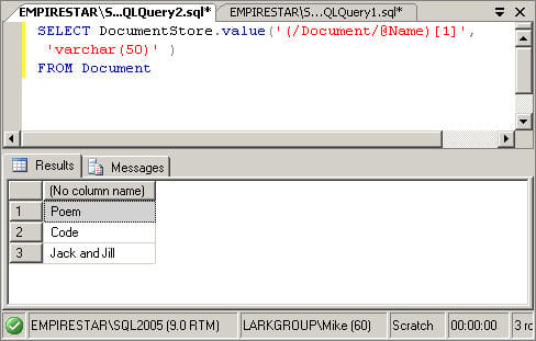 XML Queries and Indexing in SQL Server 2005