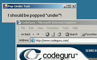 Making Windows Forms Pop Under