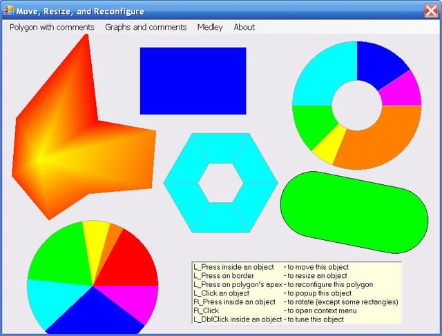 How to Move, Resize, and Reconfigure Objects in the Working Applications