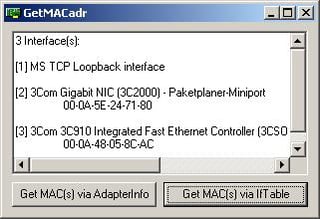 Reliably Retrieve MAC Address(es) with VB