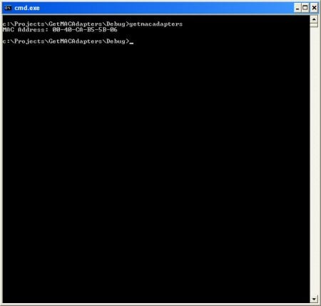 Three ways to get your MAC address.