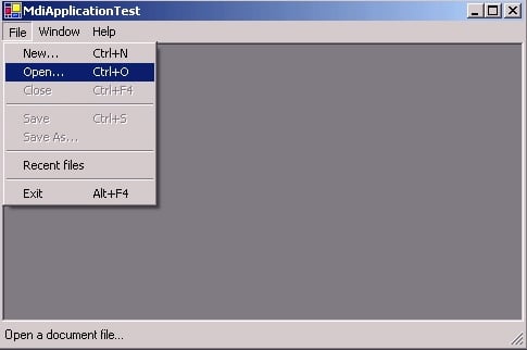 An MDI Template for .NET Applications