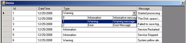 Multi Column Combo Cell for a .NET 2.0 DataGridView Control