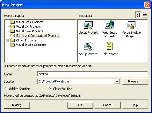 Deploy Windows Applications with Visual Studio.NET, Part 1