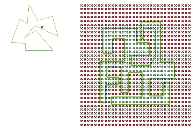 Classification Of Point In Polygon