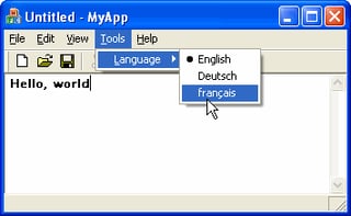 Resource DLLs and Language Selection Menu