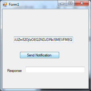 The Windows Forms application