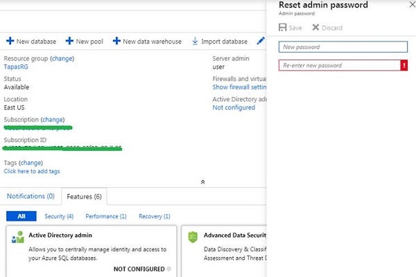 Creating admin user and password