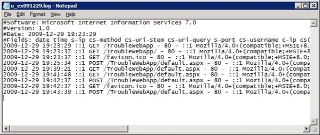 Failed Request Tracing with IIS 7