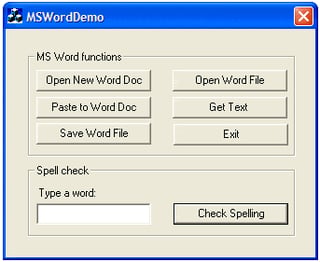 Microsoft Word Automation Class