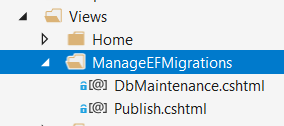 The EFMigrationsManager folder