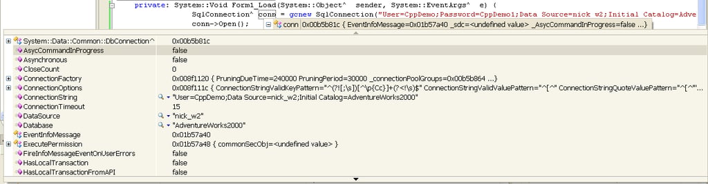 Visual C++ 2005 IDE Enhancements, Part 5: Variable Display