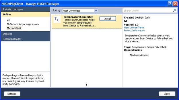 Creating Your Own NuGet Package
