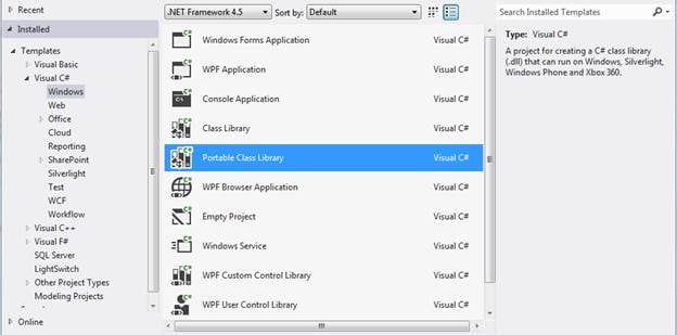 Introduction to Portable Class Library in .NET Framework 4.5