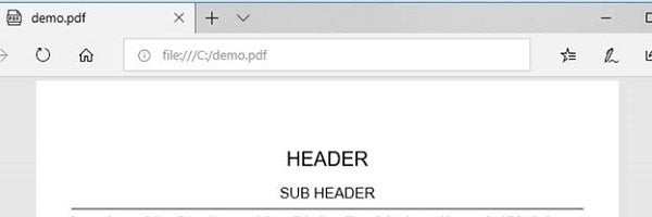 Creating the separator line