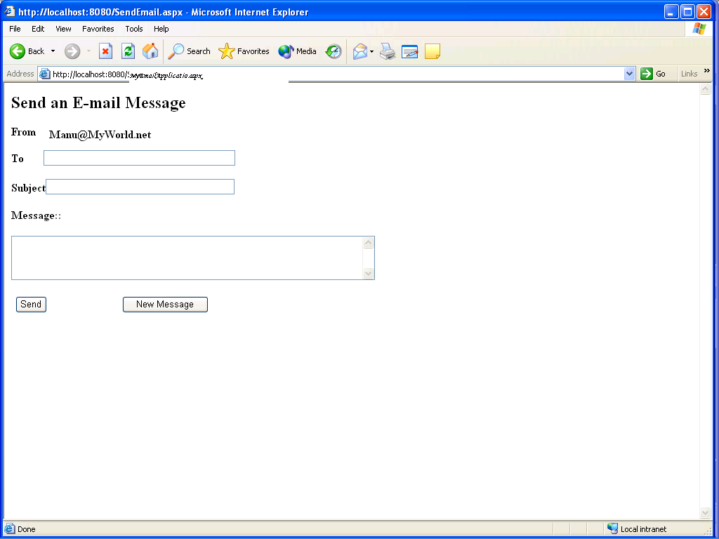Send E-Mail from Your Web Applications