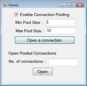 Using Connection Pooling in ADO.NET