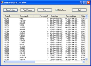 Printable ListView