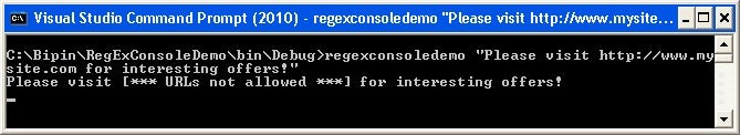 The Replace() method of the Regex class