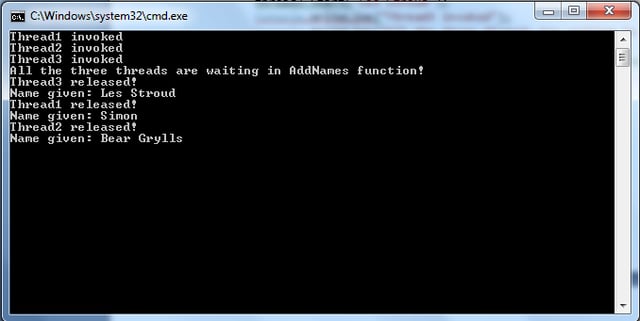 Thread Synchronization Using Reset Events in .NET Framework