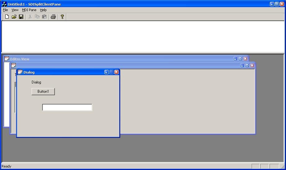 SDI Application with MDI Child Windows in Static Splitter Pane