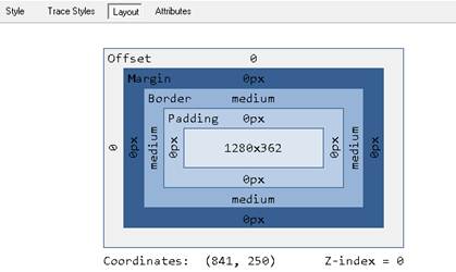 Chrome Developer Tools: HTML Element