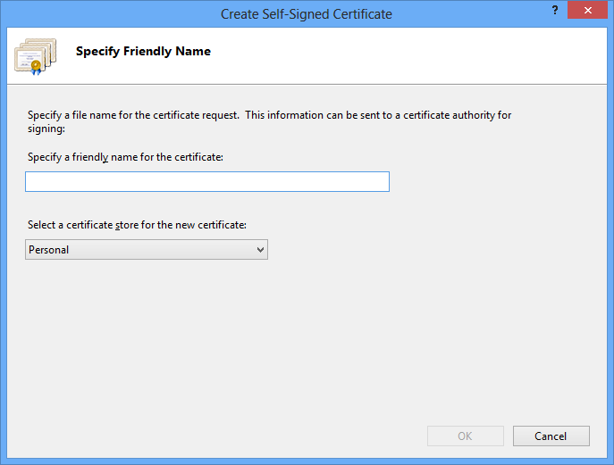 Create Self-Signed Certificate