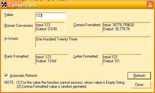 Convert Numbers to Various Display Formats