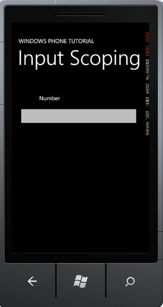 How to Scope Input in Your Windows Phone Application