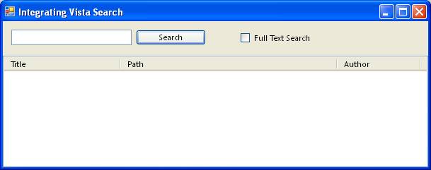 An Introduction to Vista’s Integrated Search Capabilities