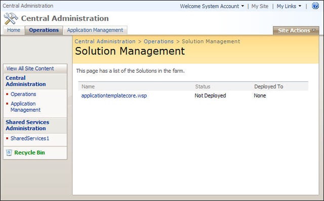 Creating Solutions for SharePoint 2007