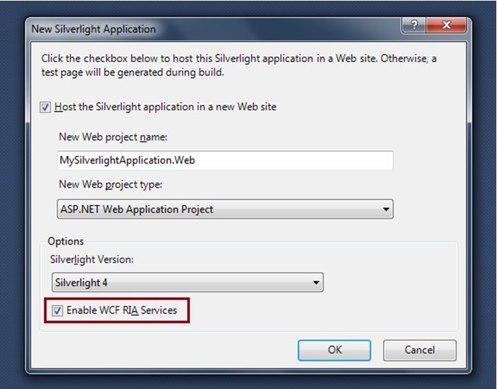 Enable WCF RIA Services