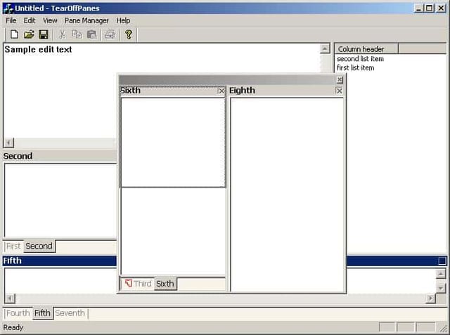 Visual Studio.NET Style Tear Off Panes – Part II