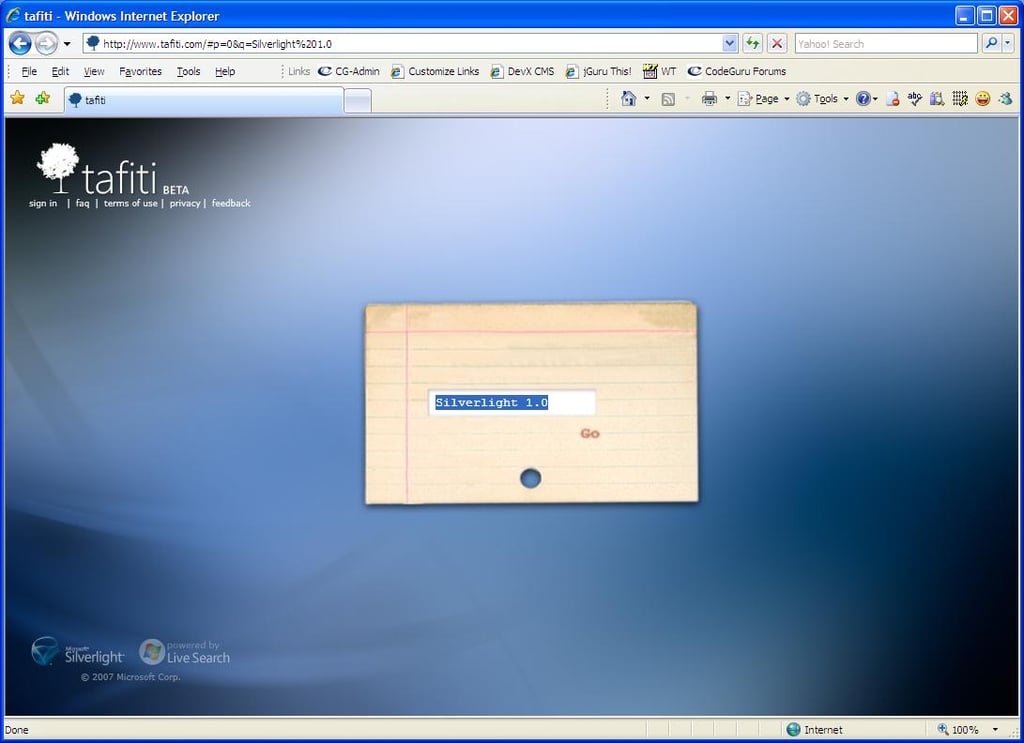 Microsoft Silverlight 1.0 Officially Released to Web